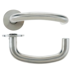 VIER DOOR HARDWARE 19mm Arched RTD Lever Satin Stainless