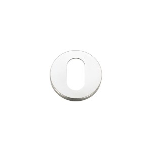 ZOO DOOR HARDWARE Escutcheons Oval Profile 53mm dia Satin Aluminium
