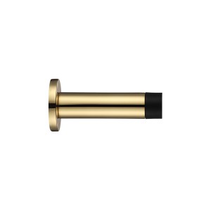 ZOO ACCESSORIES Door Stop - Cylinder c/w Rose 70mm Polished Brass
