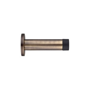 ZOO ACCESSORIES Door Stop - Cylinder c/w Rose 70mm Florentine Bronze