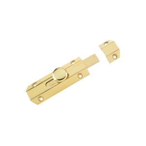 ZOO ACCESSORIES Surface Bolt 102mm Polished Brass
