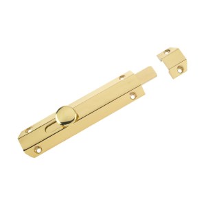 ZOO ACCESSORIES Surface Bolt 150mm Polished Brass
