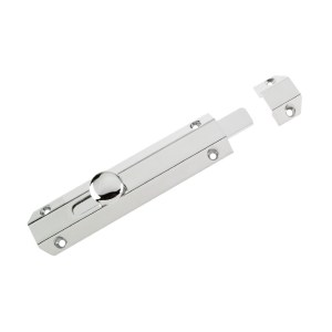 ZOO ACCESSORIES Surface Bolt 150mm Polished Chrome