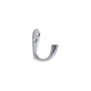 ZOO ACCESSORIES Single Robe Hook Satin Chrome