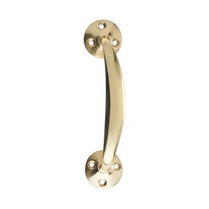ZOO ACCESSORIES Victorian Bow Handle - 6" Polished Brass