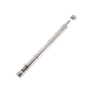 ZOO ACCESSORIES Barrel Bolt 450mm x 40mm including Keeps and Screws Satin Stainless