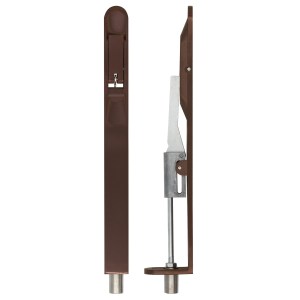 ZOO ACCESSORIES Lever Action Flush Bolt - Radius 20 x 200mm - PVD Etna Bronze