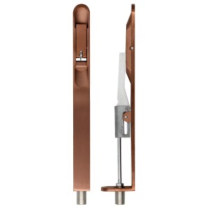 ZOO ACCESSORIES Lever Action Flush Bolt - Radius 20 x 200mm PVD Bronze