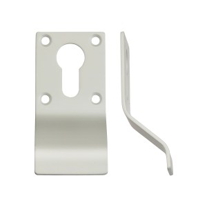 ZOO ACCESSORIES Cylinder Latch Pull - Euro Profile - 88mm x 43mm - PCW Powder Coat White