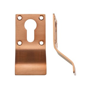 ZOO ACCESSORIES Cylinder Latch Pull - Euro Profile - 88mm x 43mm - TRG Tuscan Rose Gold