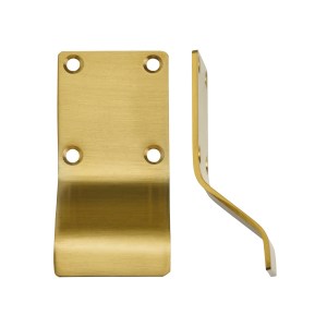 ZOO ACCESSORIES Cylinder Latch Pull - Blank Profile - 88mm x 43mm - FSB Favo Satin Brass