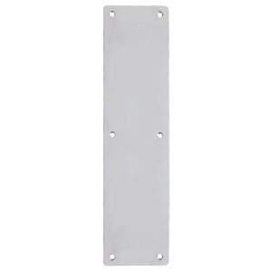 ZOO ACCESSORIES Finger Plate - Blank (Rounded Corner) 75mm x 300mm - SSS Satin Stainless
