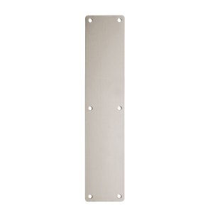 ZOO ACCESSORIES Finger Plate - Blank (Rounded Corner) 75mm x 350mm - SSS Satin Stainless
