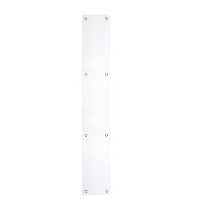 ZOO ACCESSORIES Finger Plate - Blank (Rounded Corner) 75mm x 475mm - PSS Polished Stainless