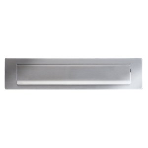 ZOO ACCESSORIES Letter Plate - 340mm x 75mm - 312mm c/c Satin Stainless
