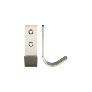 ZOO ACCESSORIES Single Coat Hook Satin Stainless