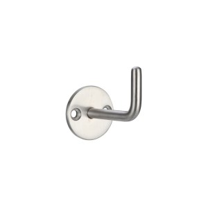ZOO ACCESSORIES Circular Single Robe Hook Satin Stainless