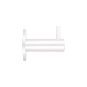 ZOO ACCESSORIES Wall Mounted Hook With Rose Powder Coat White