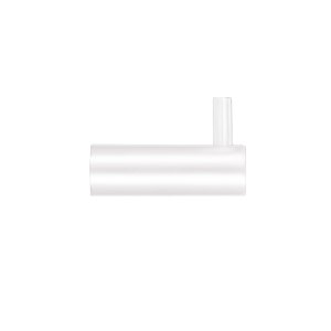 ZOO ACCESSORIES Wall Mounted Hook - Without Rose Powder Coat White