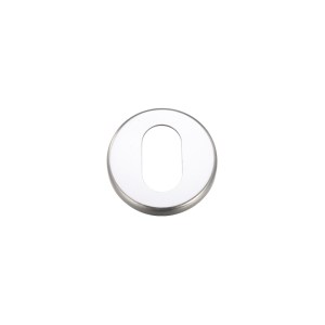 ZOO DOOR HARDWARE Escutcheons Oval Profile 51.5mm Satin Aluminium