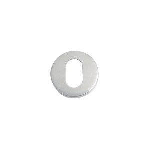 ZOO DOOR HARDWARE Oval Profile Escutcheon - 52mm Dia - Grade 201 Satin Stainless
