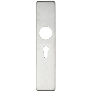 ZOO DOOR HARDWARE Cover plate for 19 mm and 22mm RTD Lever on Backplate - Euro Profile 47.5mm Satin Stainless