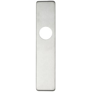 ZOO DOOR HARDWARE Cover plate for 19 mm and 22mm RTD Lever on Backplate - Latch Satin Stainless