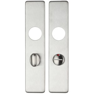 ZOO DOOR HARDWARE Cover plate for 19 mm and 22mm RTD Lever on Backplate - Bathroom 57mm Satin Stainless
