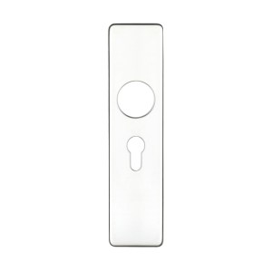 ZOO DOOR HARDWARE Cover plate for 19 mm RTD Lever on Short Backplate - Euro Profile 47.5mm - 45mm x180mm PSS Polished Stainless