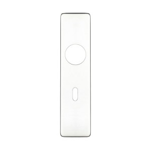 ZOO DOOR HARDWARE Cover plate for 19 mm RTD Lever on Short Backplate - Lock 57mm - 45mm x 180mm PSS Polished Stainless