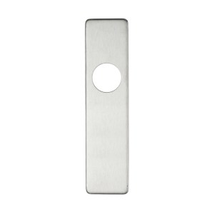 ZOO DOOR HARDWARE Cover plate for 19 mm RTD Lever on Short Backplate - Latch - 45mm x 180mm Satin Stainless