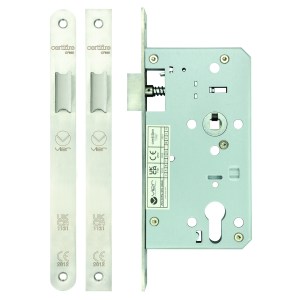 VIER DOOR HARDWARE Din Latch - Backset 60mm Satin Stainless