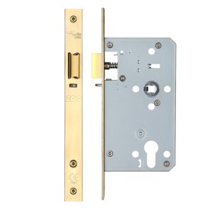 VIER DOOR HARDWARE Din Night latch - 72mm c/c Backset 60mm Brass Finish / Anti Tarnish