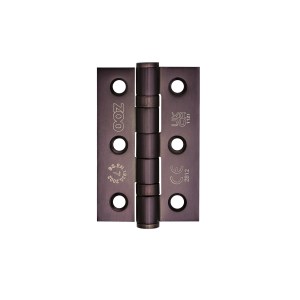 ZOO HINGES Grade 7 - 76mm x 50mm x 2mm Hinge - Ball Bearing UKCA/CE Etna Bronze