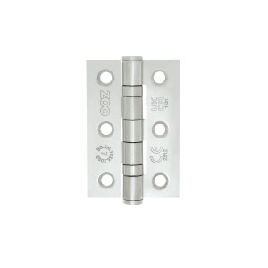 ZOO HINGES Grade 7 - 76mm x 50mm x 2mm Hinge - Ball Bearing UKCA/CE Pol. St. Steel