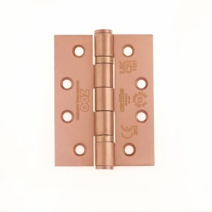 ZOO HINGES Grade 13 Hinges - Ball Bearing 102mm x 76mm x 3mm Square Corner - PVD Bronze