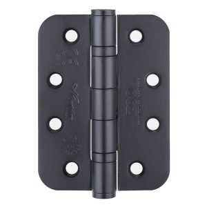 ZOO HINGES Grade 13 Ball Bearing Hinge Stainless Steel Radius - Grade 201 -102 x 76 x 3mm Powder Coat Black
