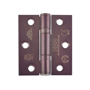 ZOO HINGES Grade 11 Bearing Hinges - 76mm x 67mm x 2.5mm Square Corner - Etna Bronze