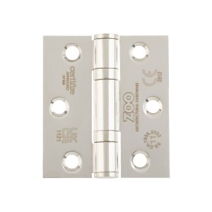 ZOO HINGES Grade 11 Bearing Hinges - 76mm x 67mm x 2.5mm Square Corner - Polished Stainless Steel