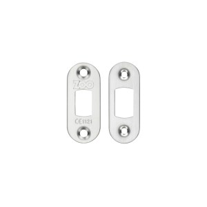 ZOO SPARES Spare Radius Extended Tongue 50mm Anti-rattle Strikes for Din Sash and Bathroom Locks Satin Stainless