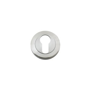 ZOO DOOR HARDWARE Euro Profile Escutcheon 50mm dia Satin Stainless