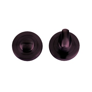 STANZA Turn and Release complete with Escutcheons and 5mm spindle 50mm dia Etna Bronze
