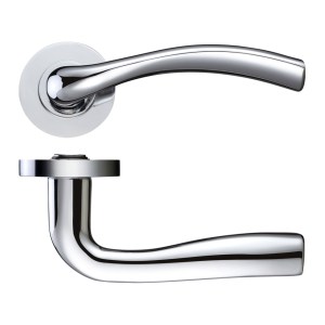 STANZA Siena Lever - Screw On Rose - Polished Chrome