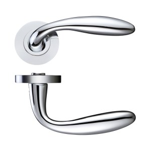 STANZA Verona Lever - Screw on Rose Polished Chrome