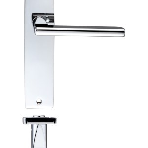 STANZA Venice Lever Latch On Backplate - 180x43mm Polished Chrome