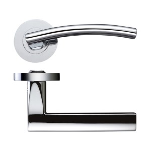 STANZA Amalfi Lever - Screw On Rose Polished Chrome
