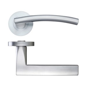 STANZA Amalfi Lever - Screw On Rose Satin Chrome