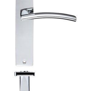 STANZA Amalfi Lever Latch On Backplate - 180x43mm Polished Chrome