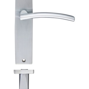 STANZA Amalfi Lever Latch On Backplate - 180x43mm Satin Chrome