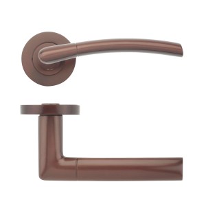 STANZA Olympus lever on round rose Etna Bronze